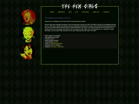 fanlistings/hexgirls screenshot
