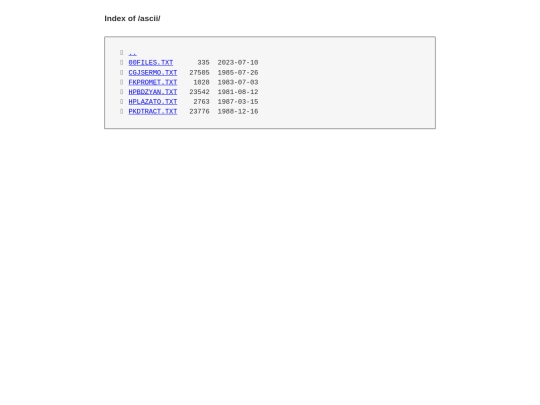 ascii screenshot