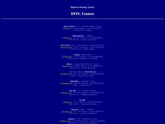 daarch/dos-games screenshot