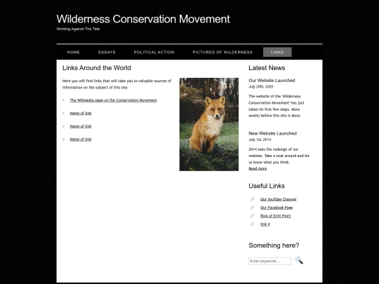 links screenshot
