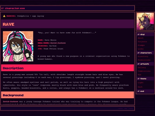 chara/rave screenshot