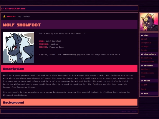 chara/wolf screenshot