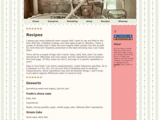 Recipes/recipes screenshot