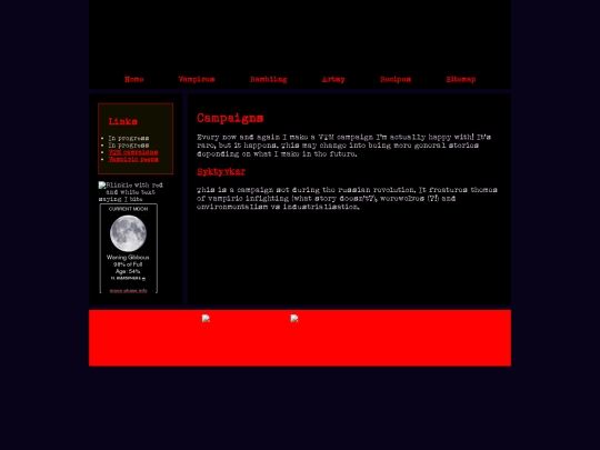 Vampires/campaigns screenshot