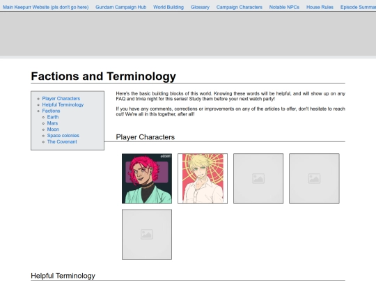 FactionsandTerminology screenshot