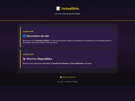 actualites screenshot