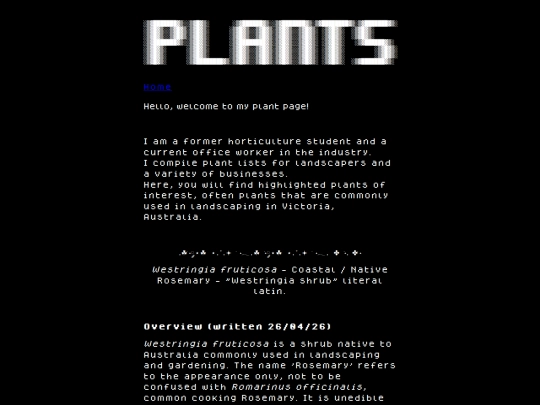 page plants/plants screenshot