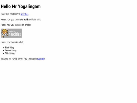 index screenshot
