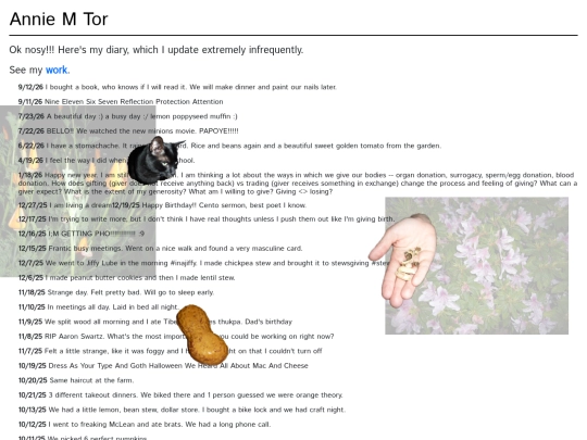 diary screenshot