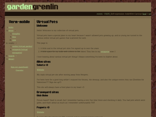hoards/virtual-pets screenshot