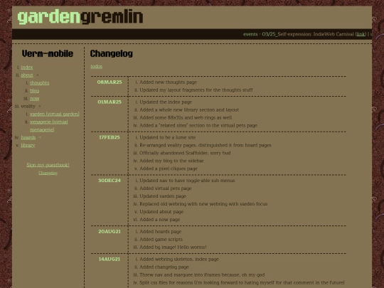 p/changelog screenshot