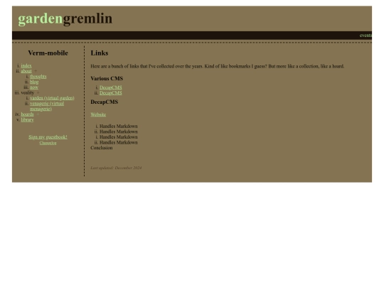 p/links screenshot