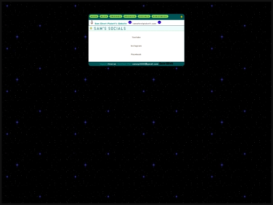 socials screenshot