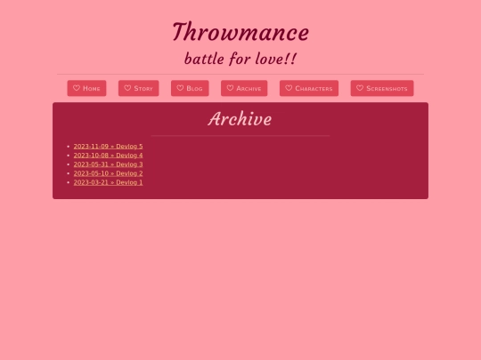 blog/archive screenshot
