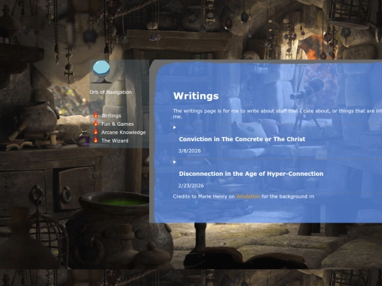 writings screenshot