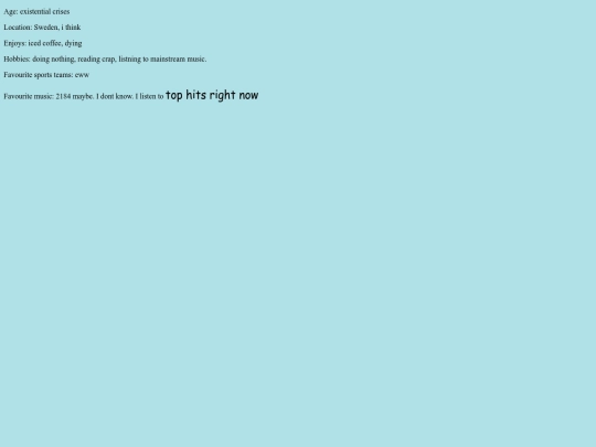 aboutme screenshot