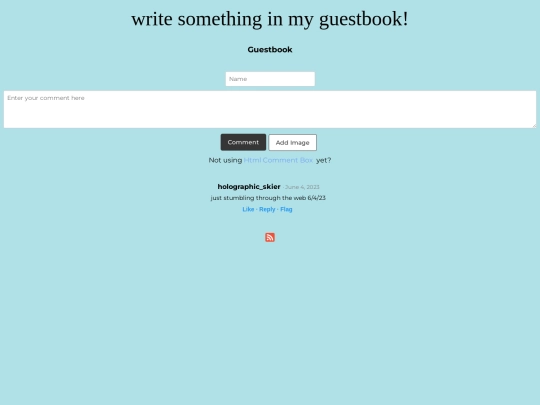 guestbook screenshot