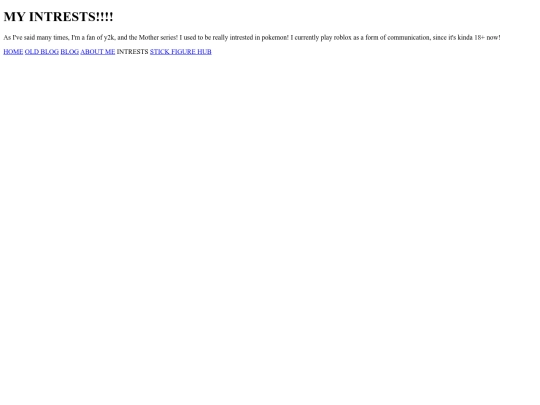 intrests screenshot