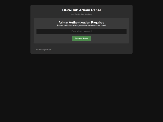 admin screenshot