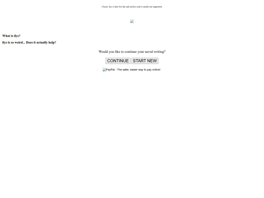 ilys loves nanowrimo screenshot