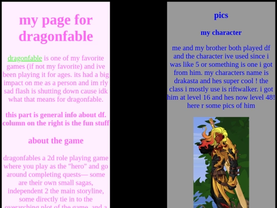 pages/dragonfable screenshot