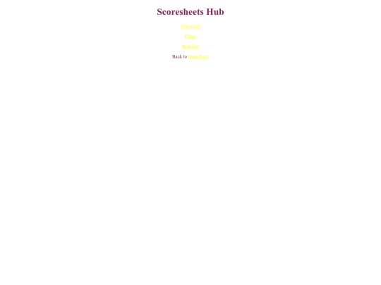 score-sheets-hub screenshot