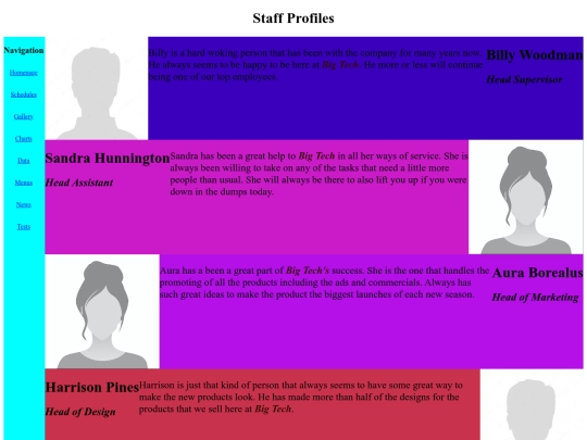 staff-page screenshot