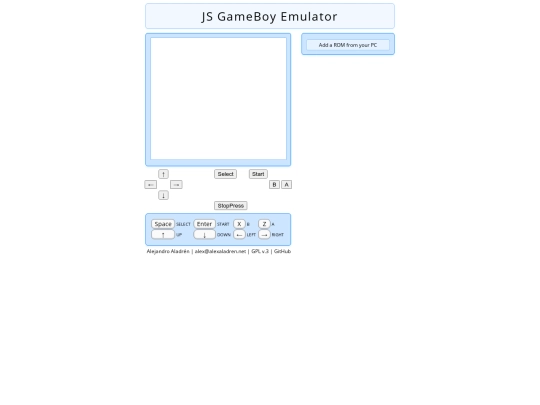 jsgb screenshot
