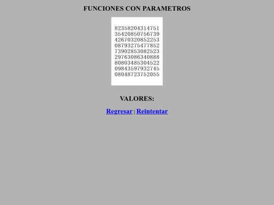funcionconparametros screenshot