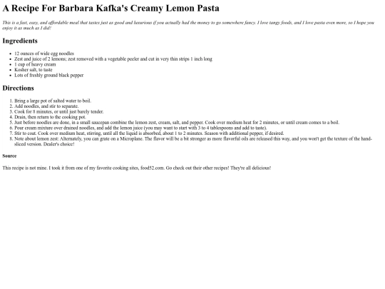 recipe screenshot