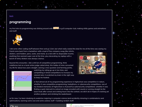 about/programming screenshot