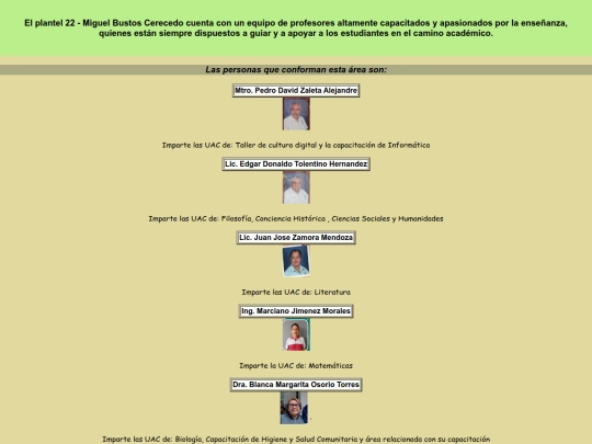 CAPA HTML  areas  java/docentes screenshot