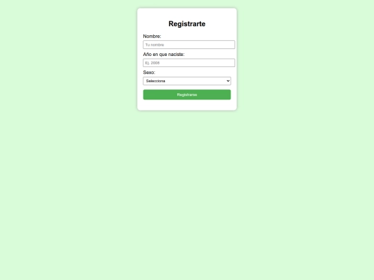 CAPA HTML  areas  java/registro screenshot