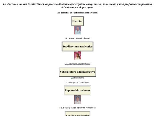 programa/Direccion screenshot