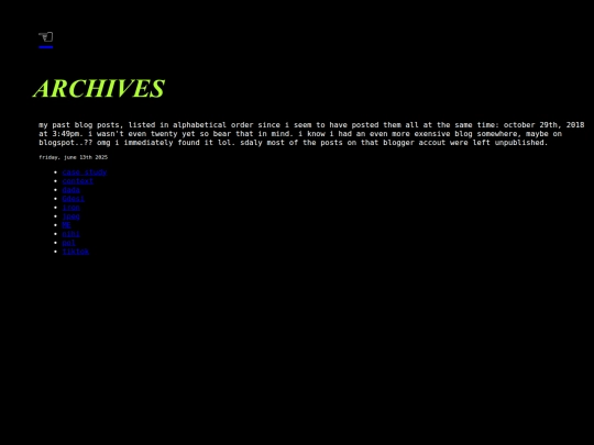 archives screenshot
