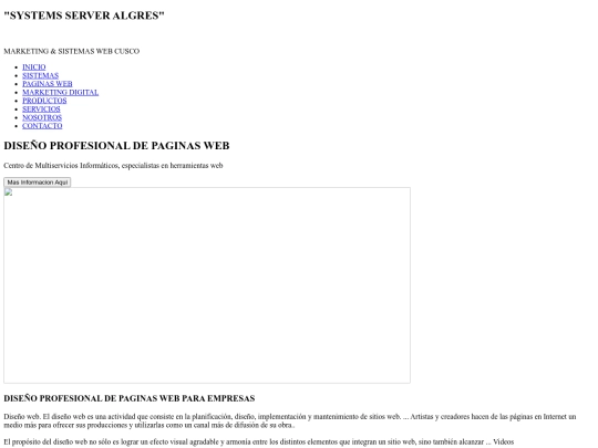 ALGREYS SISTEMS WEB/ALGREYS SISTEMS WEB screenshot
