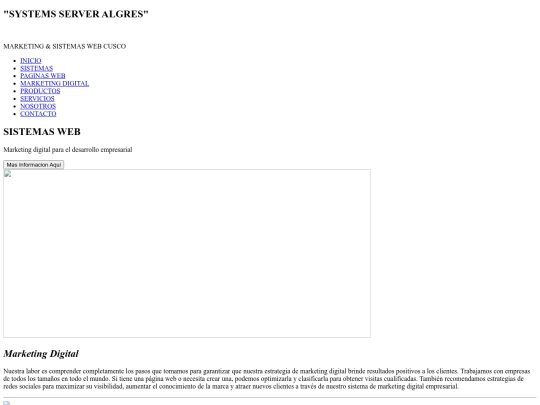 ALGREYS SISTEMS WEB/ALGREYS SISTEMS WEB/marketingdigital screenshot