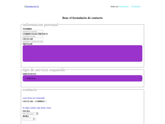 contacto screenshot