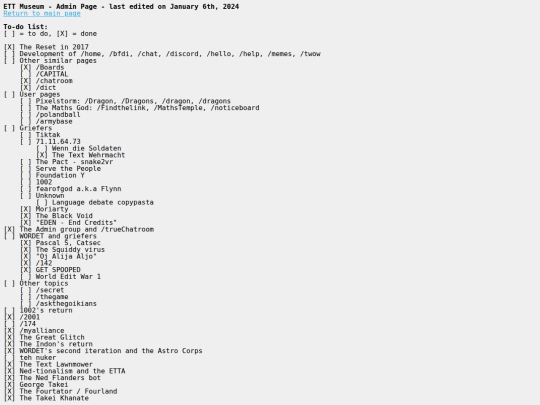 museum/adminpage screenshot