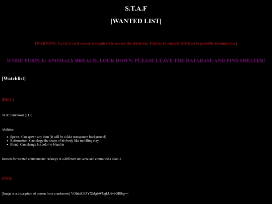 Wanted screenshot