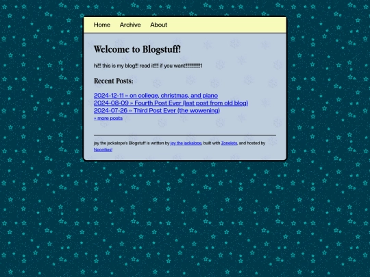 blog screenshot