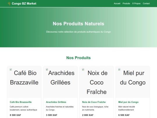 produits screenshot