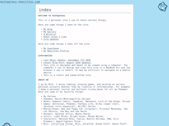 index screenshot
