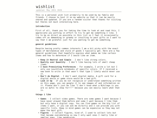 single-pages/wishlist screenshot