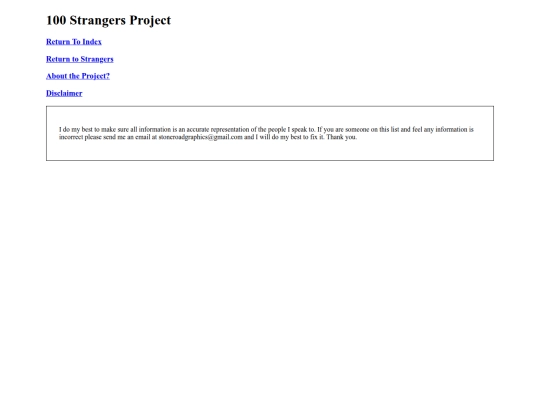 100 Strangers/100-disclaimer screenshot
