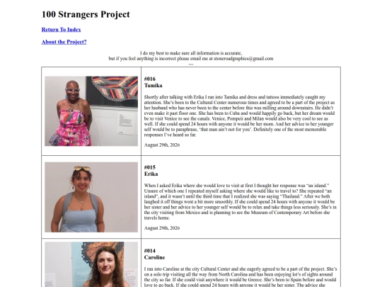 100 Strangers/100_strangers_project screenshot