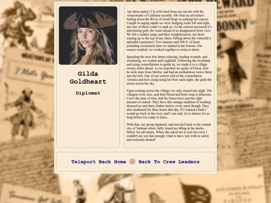 About Me/bio-gilda screenshot