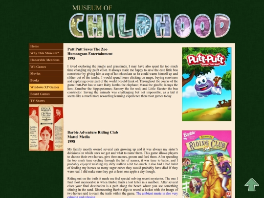Museum of Childhood/childhood-comp-games screenshot
