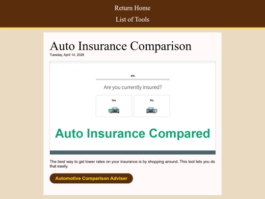 Tools For Life/tool-auto-insurance screenshot