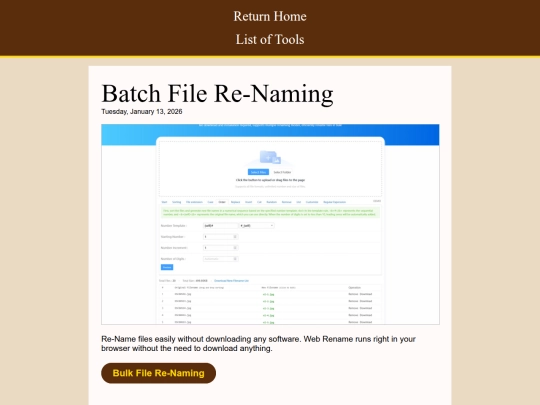Tools For Life/tool-batch-re-name screenshot
